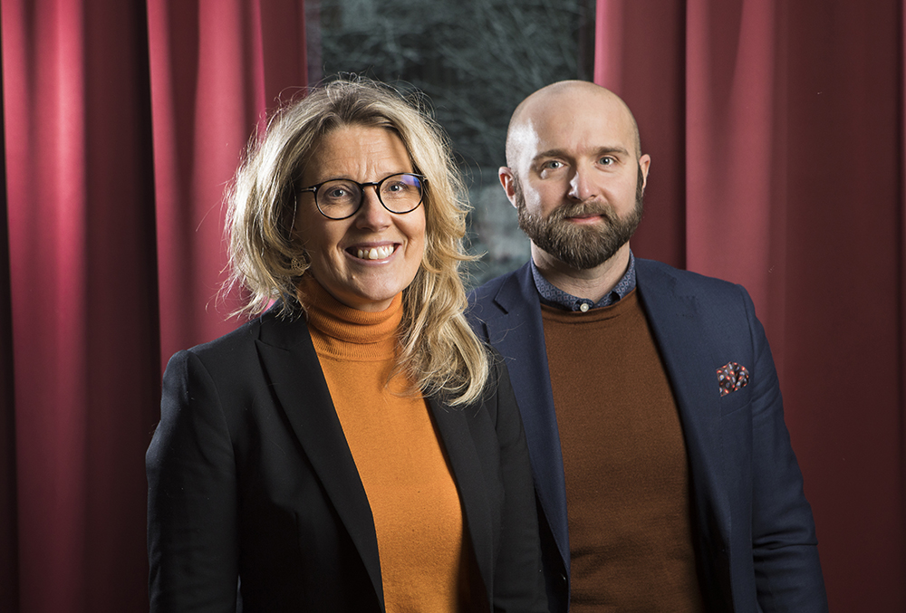 Eva Adås, chef för kliniska prövningar och Martin Johansson, medicinsk chef, Janssen Sverige. Foto: Johan Marklund