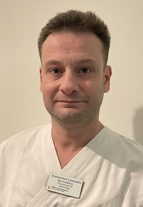 Konstantinos Lemonakis, hematolog och regional processledare blodcancer på Skånes universitetssjukhus.