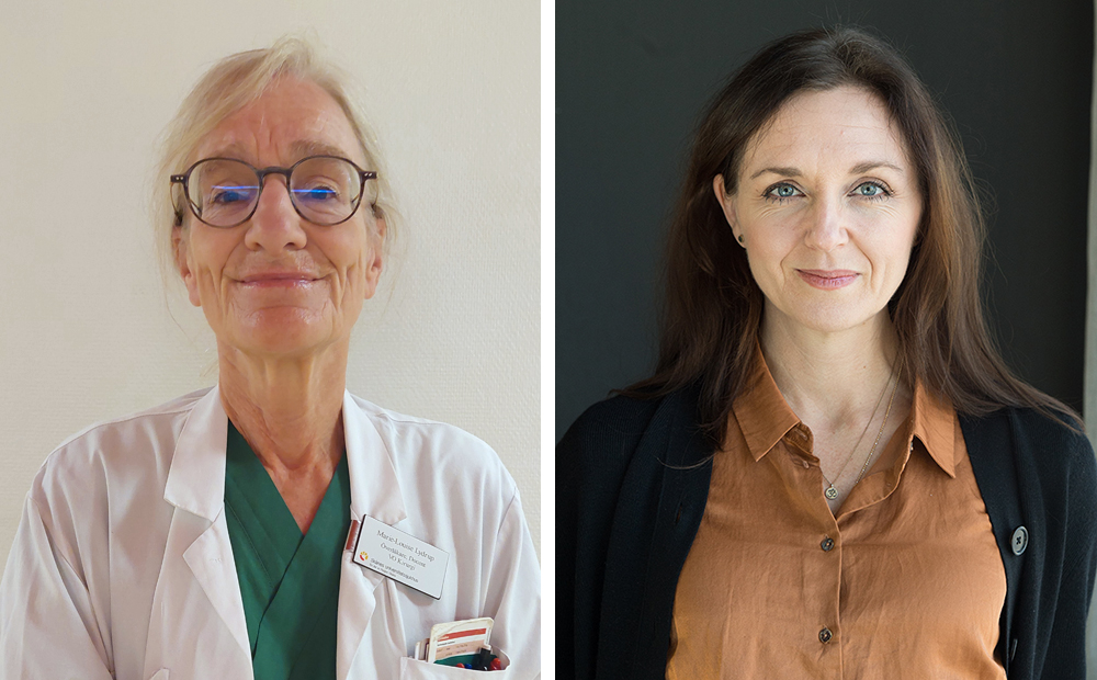 Marie-Louise Lydrup, överläkare vid kolorektalteamet vid Skånes universitetssjukhus och Helga Hagman, överläkare vid teamet för gastrointestinal onkologi vid Skånes universitetssjukhus (Foto: Anna Hållams).